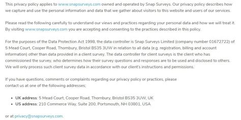 SURVEY PRIVACY POLICY Last modified: 17 July 2024 1.